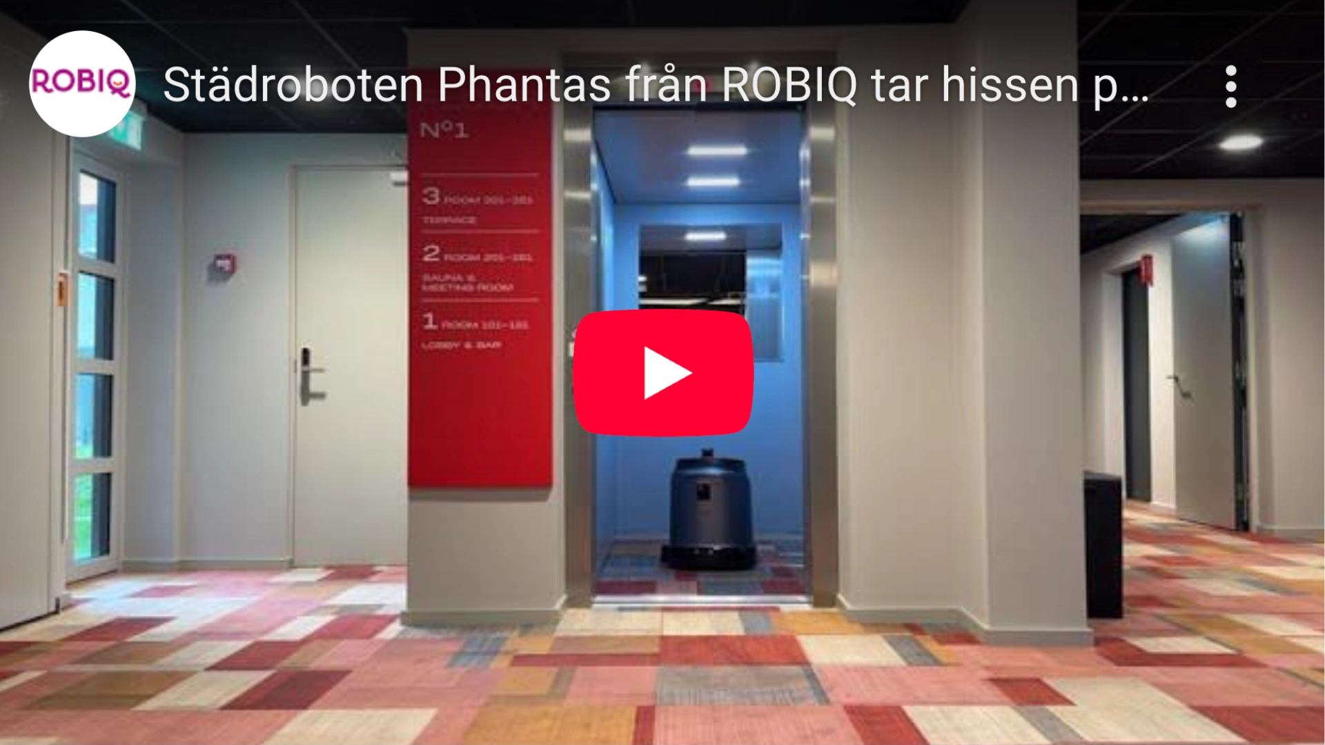 ROBIQs först att göra hisslösning på hotell